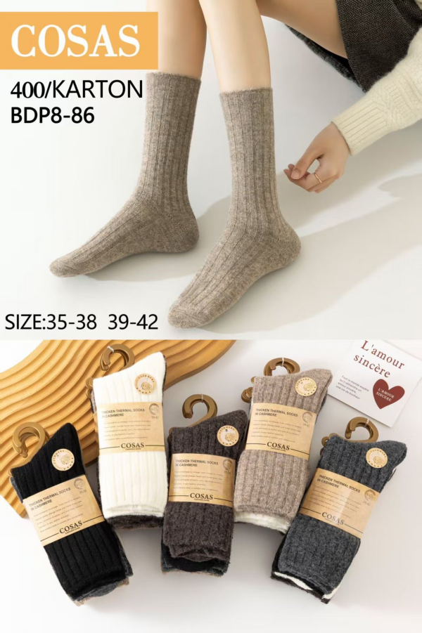 Skarpety damskie Roz 35-42, Mix kolor Paczka 40 szt